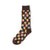 Tetris Heart Socks - Brown Socks TasteeTreasures Brown 