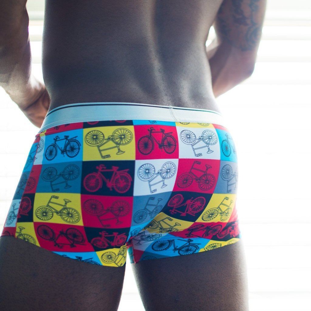 Bicycle Boxer Briefs Boxer Briefs TasteeTreasures 26in-28in Multi