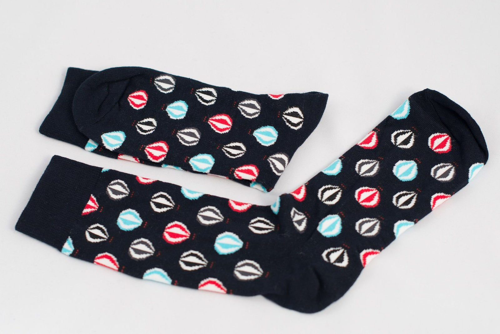 Hot Air Balloon Socks Black Socks TasteeTreasures