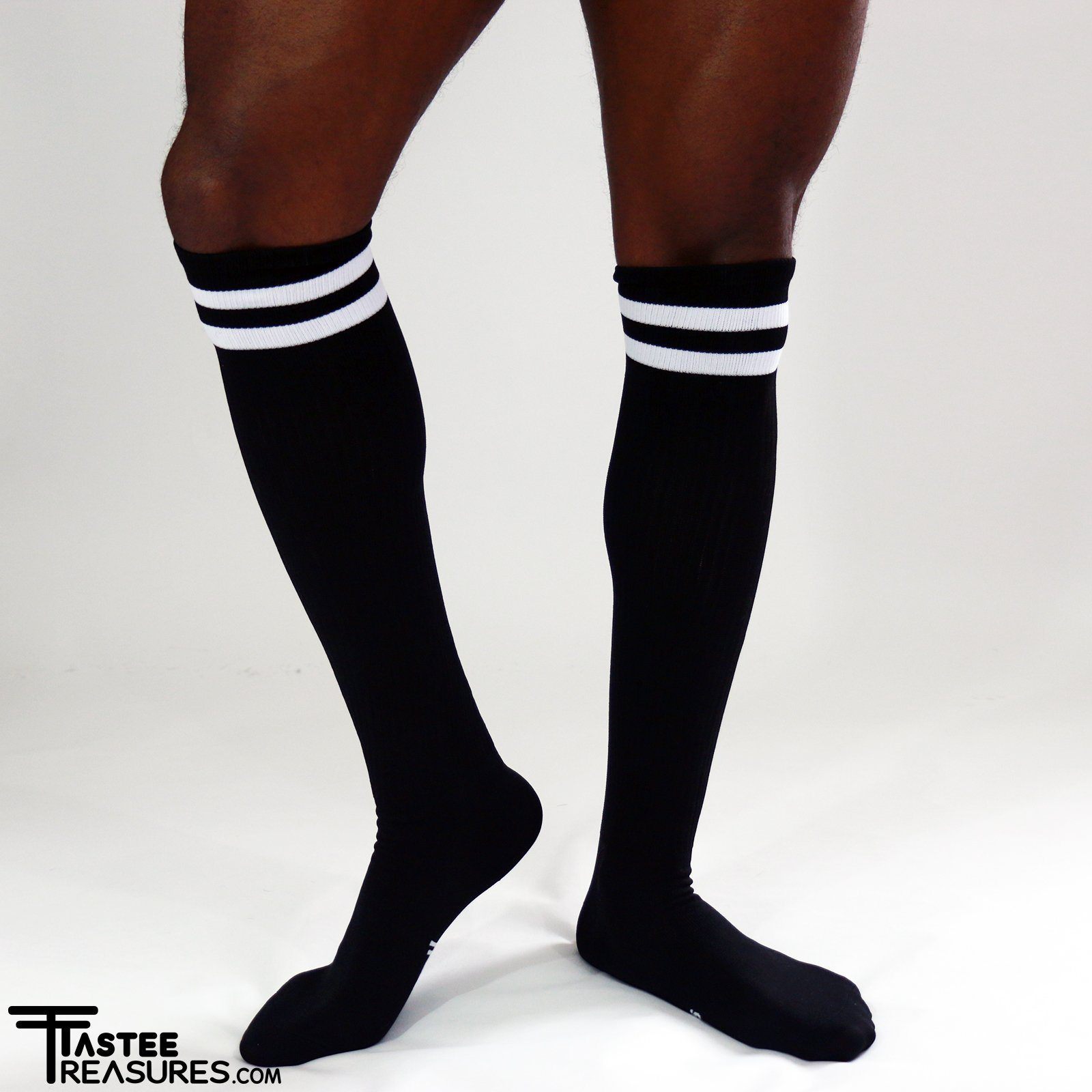 Midnight Mesh Knee High Socks Socks TasteeTreasures Black One Size Fits All