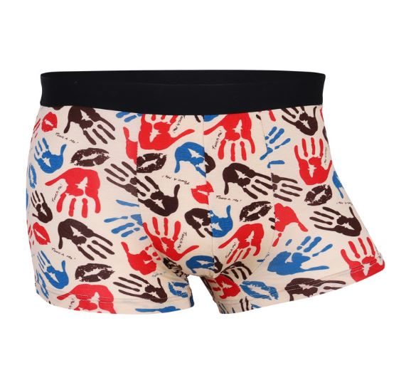 üñêüèæHand Print Boxer Briefs Boxer Briefs TasteeTreasures 28in-30in