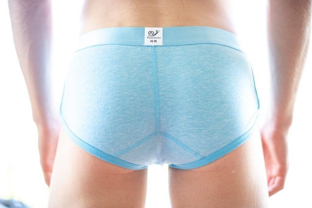 Simple Baby Blue Boxer Briefs Boxer Briefs TasteeTreasures