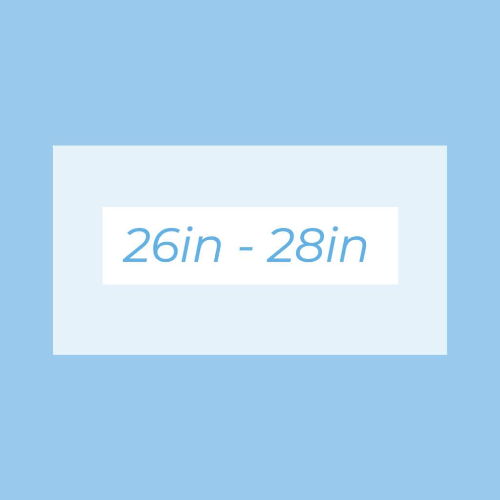 26in - 28in