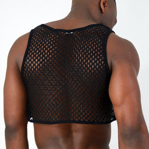Midnight Mesh Crop Top *Limited Edition* Tops and Shirts TasteeTreasures 