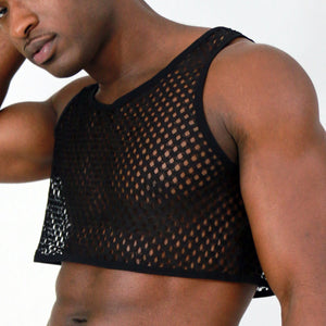 Midnight Mesh Crop Top *Limited Edition* Tops and Shirts TasteeTreasures 