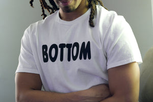 Men's Bottom T-Shirt - White