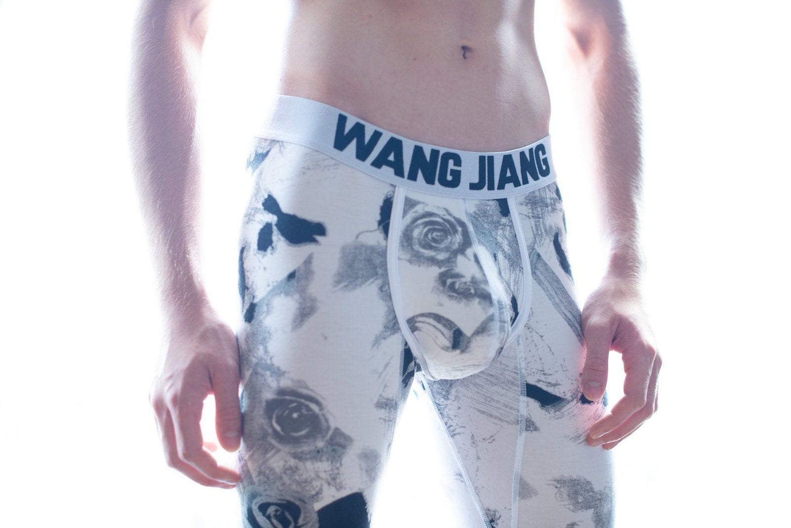 Thermal Pants Pants TasteeTreasures 28in-30in White Rose