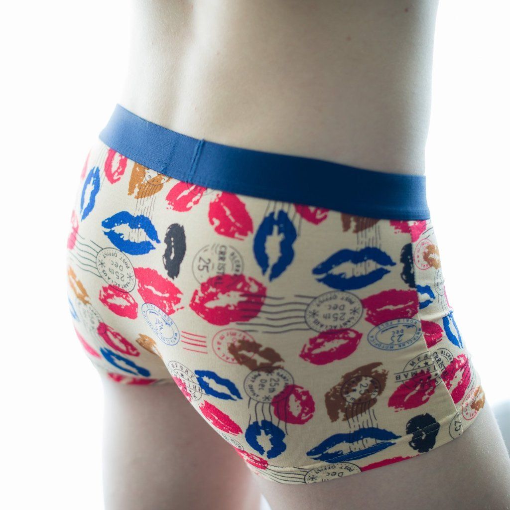 Mail Kisses Boxer Briefs Boxer Briefs TasteeTreasures 