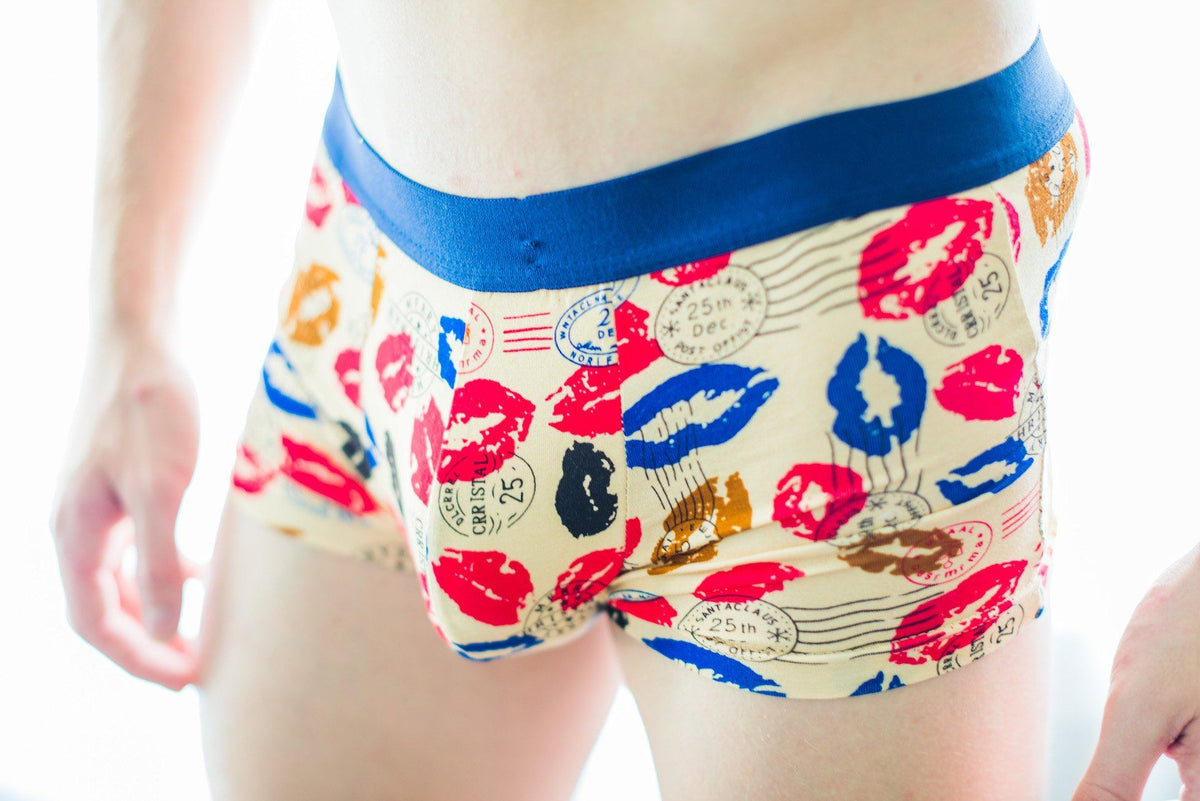 Mail Kisses Boxer Briefs Boxer Briefs TasteeTreasures 