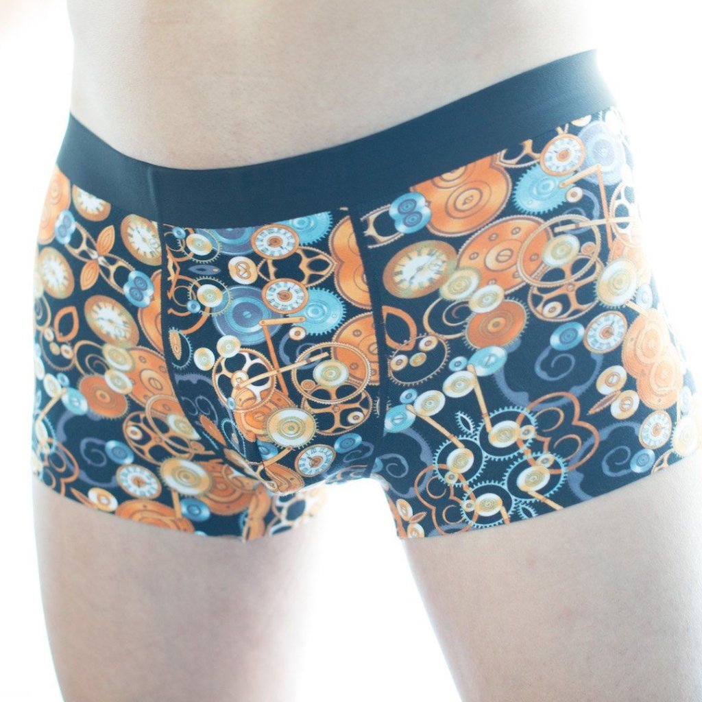 Clock Work Boxer Briefs Boxer Briefs TasteeTreasures 