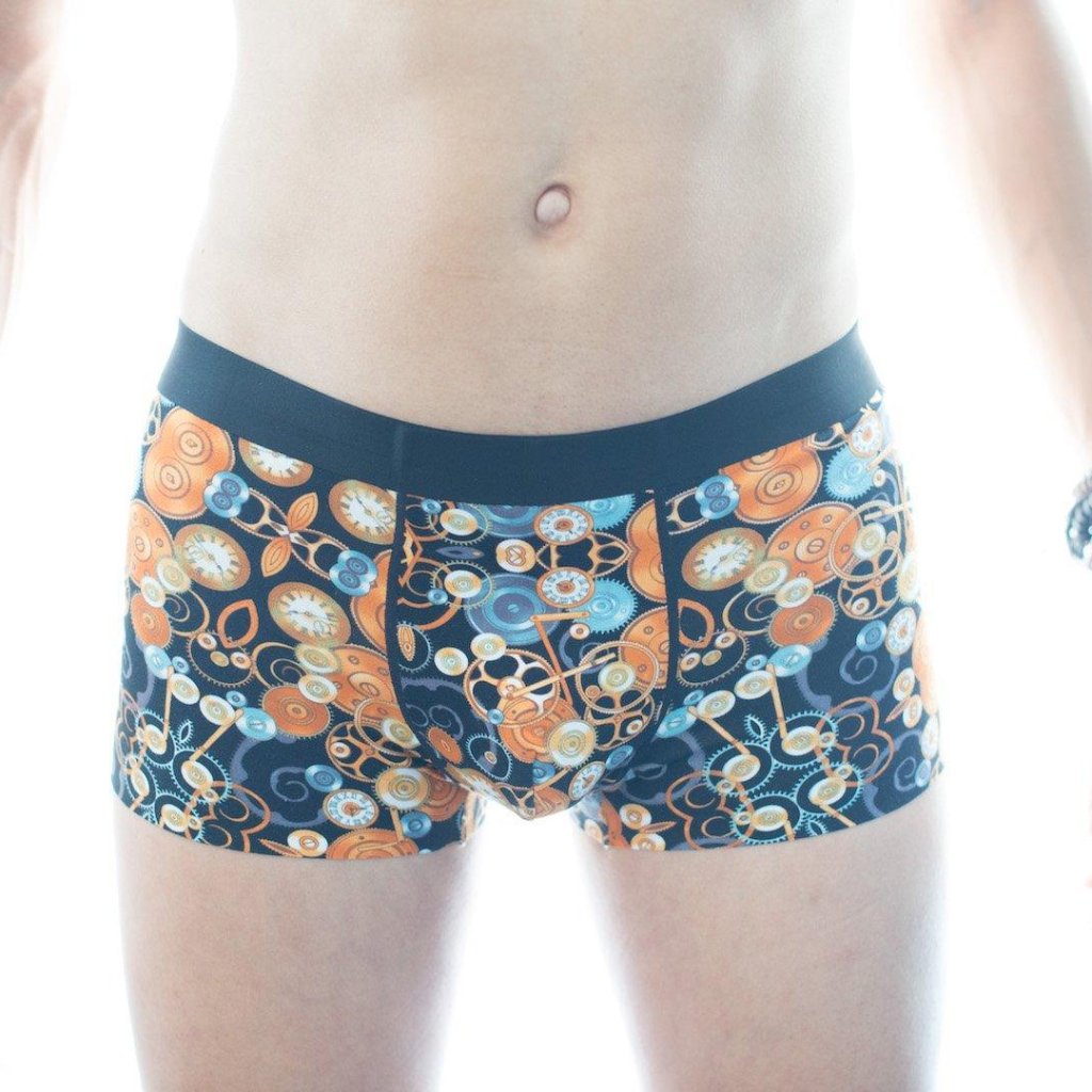 Clock Work Boxer Briefs Boxer Briefs TasteeTreasures 