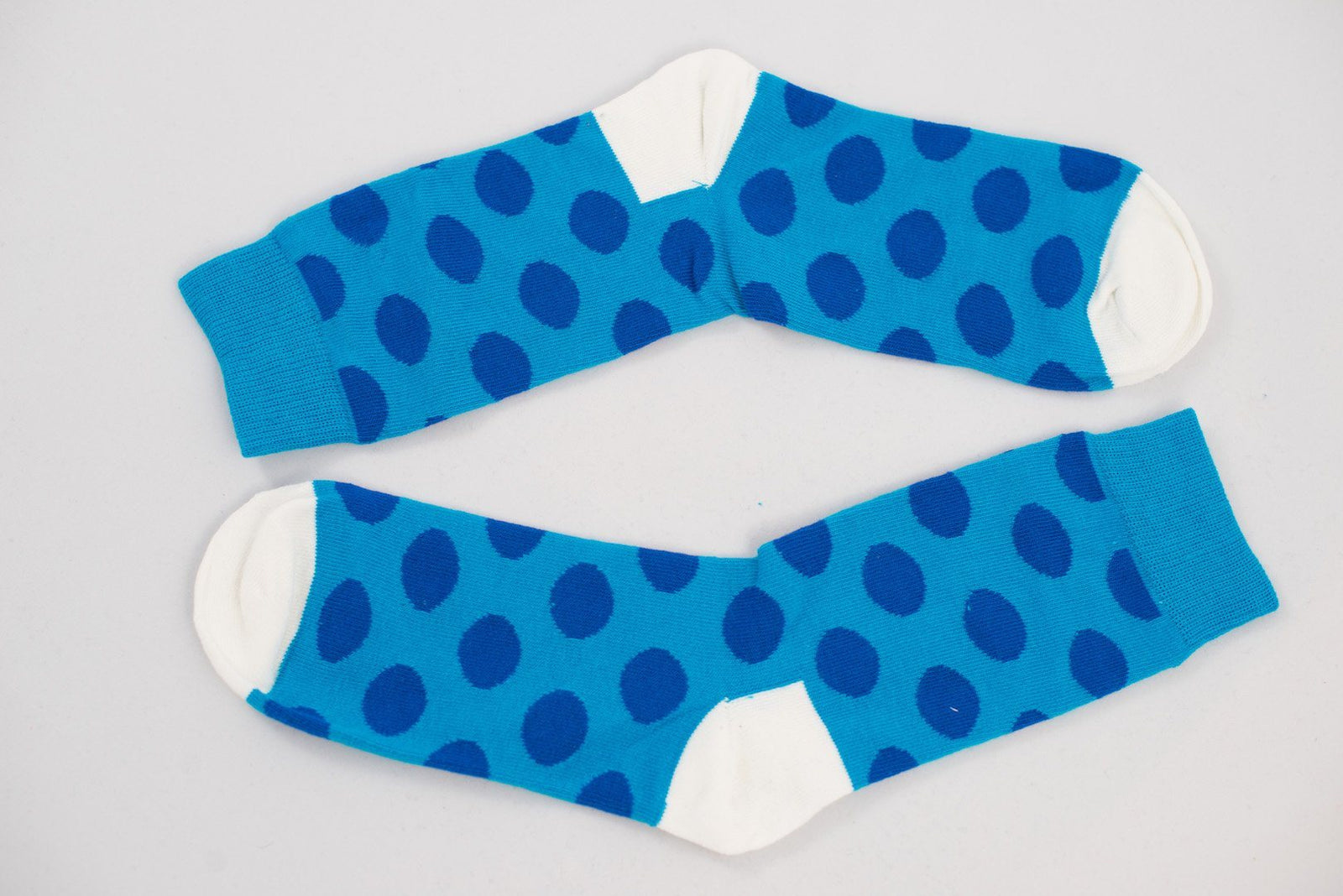 Blue Polka Dot Socks Socks TasteeTreasures 