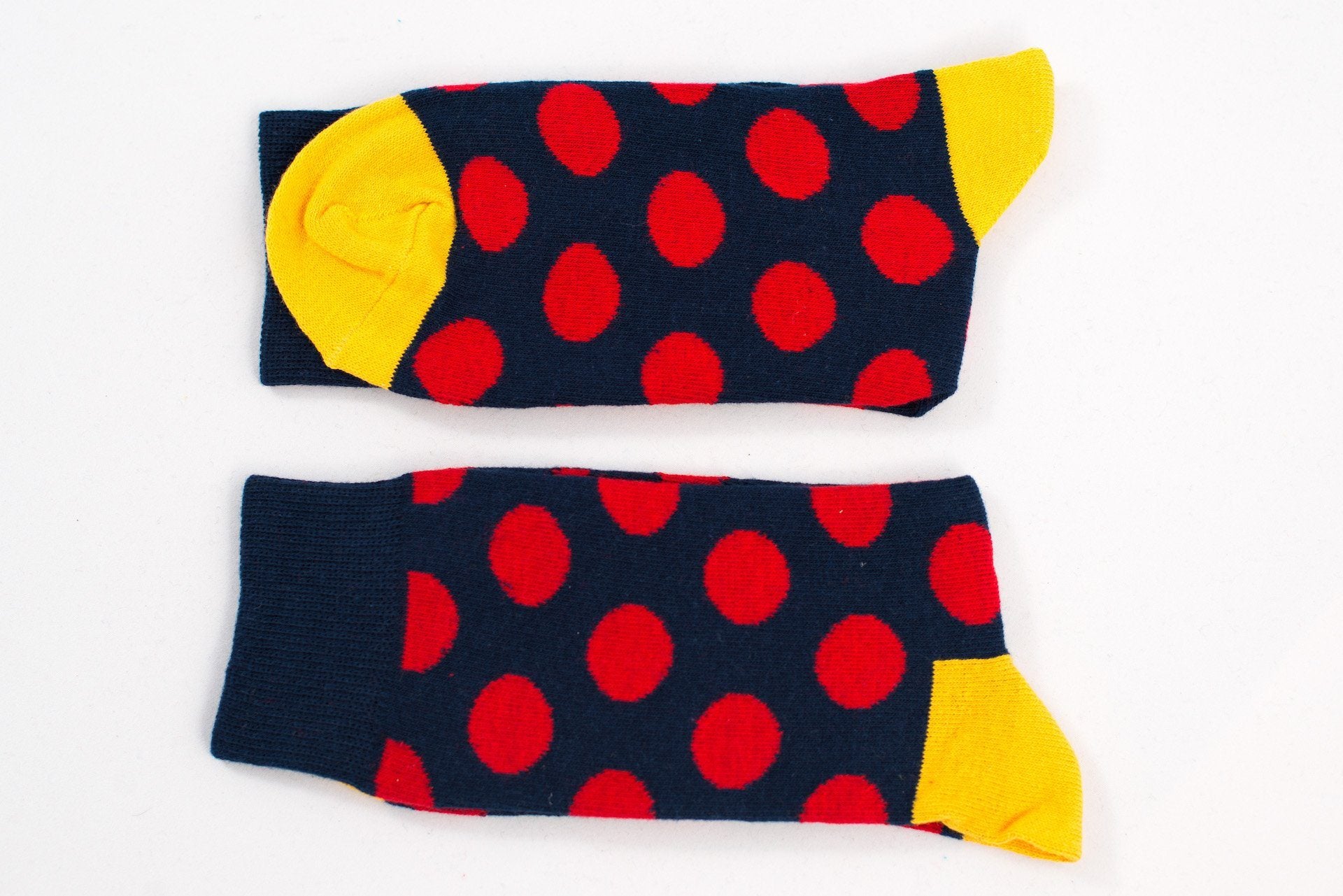 Dark Blue Polka Dot Socks Socks TasteeTreasures 