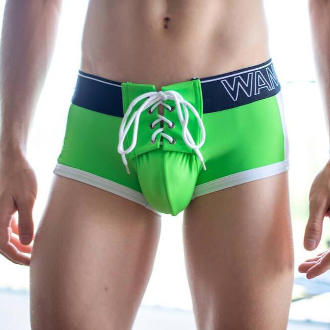 Green Beach Body Swim Trunks Swim Wear TasteeTreasures 
