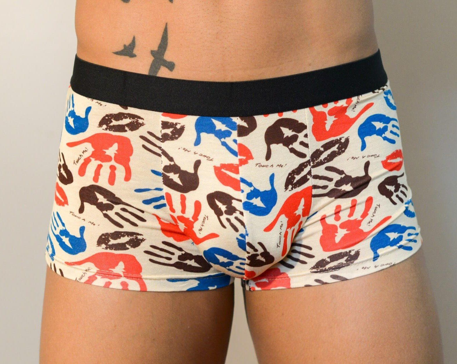 Hand Print Boxer Briefs Boxer Briefs TasteeTreasures 