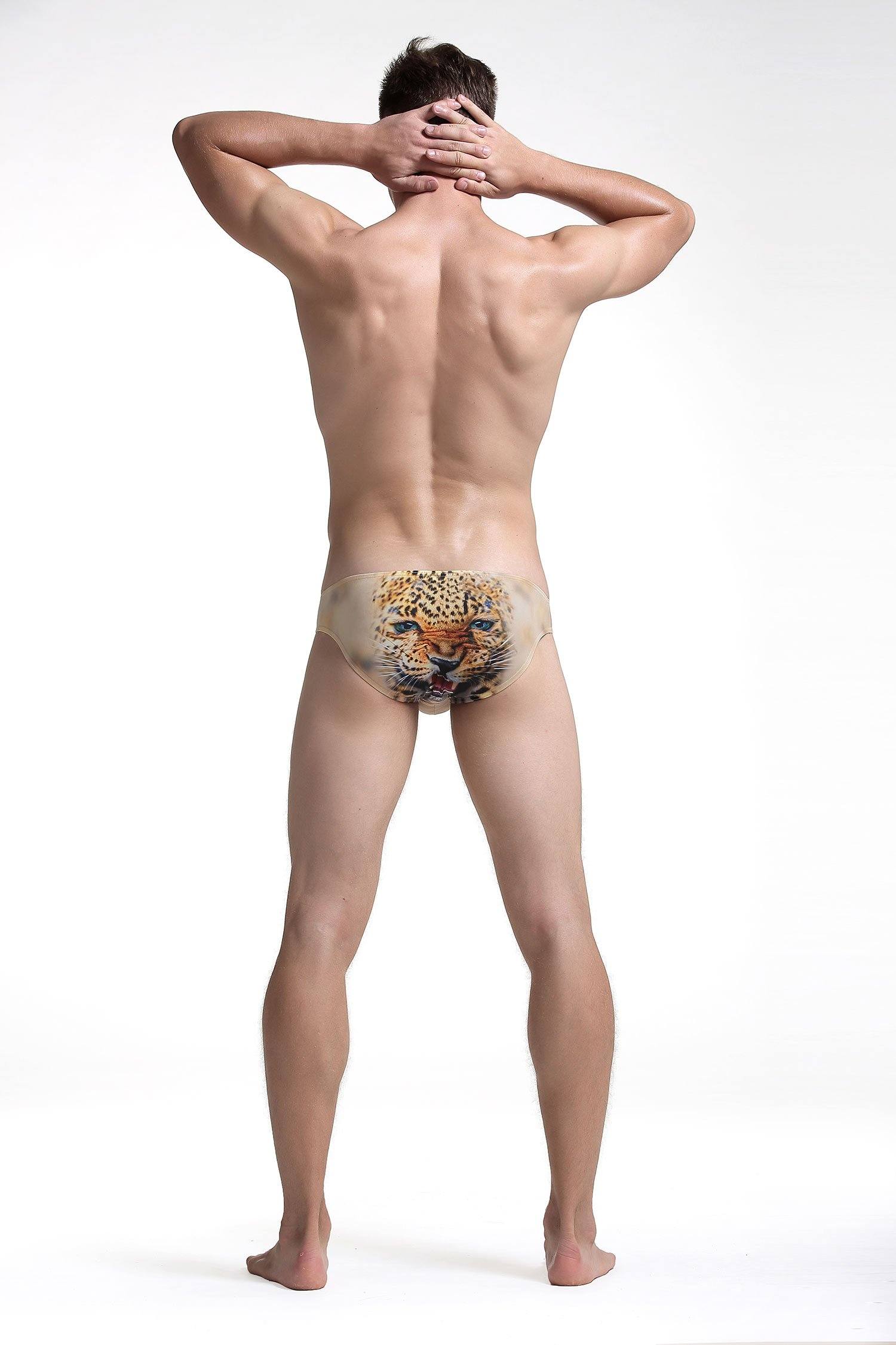 Jaguar Print Briefs Briefs TasteeTreasures 28in-30in Jaguar