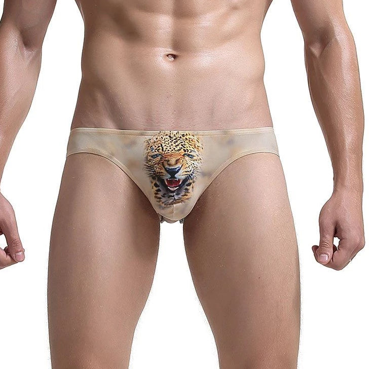 Jaguar Print Briefs Briefs TasteeTreasures 