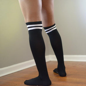 Midnight Mesh Knee High Socks Socks TasteeTreasures 