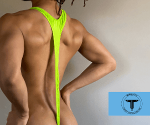 Neon Full Body Swim Thong Swimwear TasteeTreasures 
